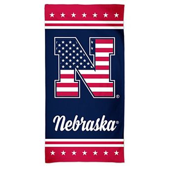 WinCraft Nebraska Huskers 60'' x 30'' Patriotic Spectra Beach Towel
