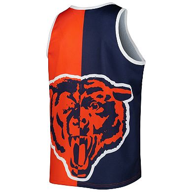 Men's Mitchell & Ness Walter Payton Navy/Orange Chicago Bears Retired Player Graphic Tank Top
