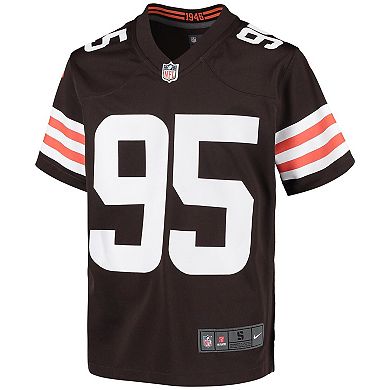 Youth Nike Myles Garrett Brown Cleveland Browns Game Jersey