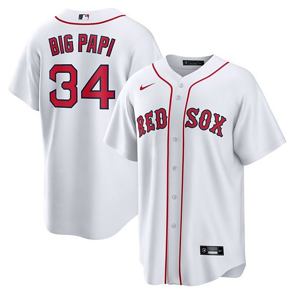 MLB Boston Red Sox Boys' White Pinstripe Pullover Jersey - XS