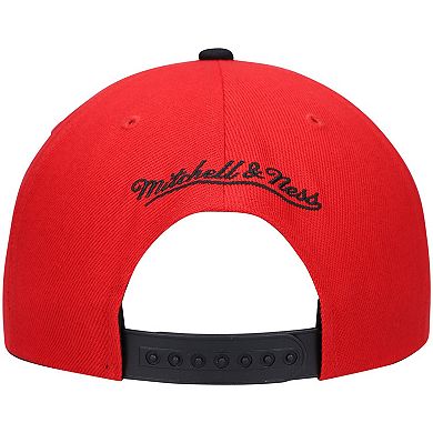 Men's Mitchell & Ness x Lids Red/Black New Jersey Nets Hardwood Classics Reload 3.0 Snapback Hat