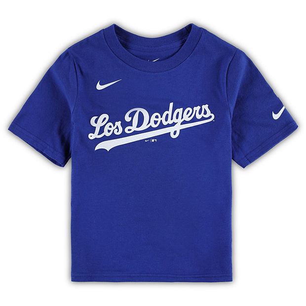 Preschool Nike Royal Los Angeles Dodgers City Connect Wordmark T-Shirt