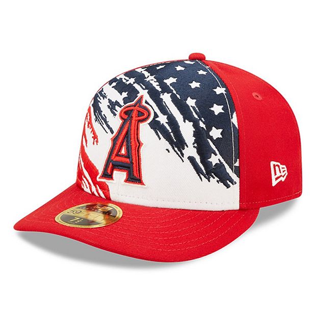 New Era Men's White, Red Los Angeles Angels Undervisor 59FIFTY