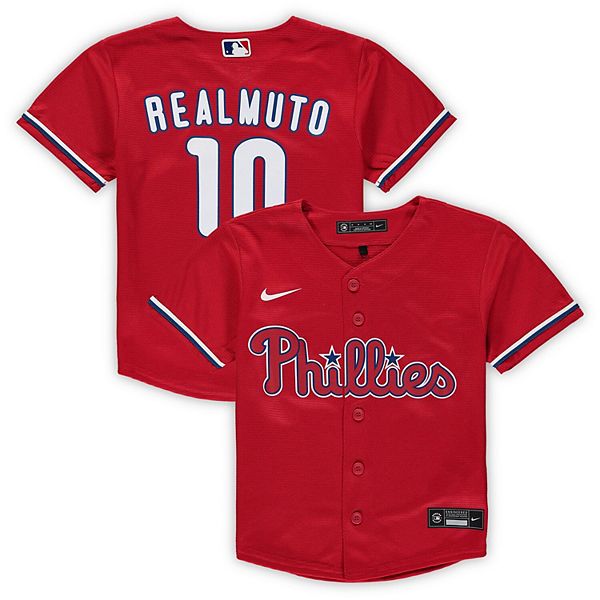 Sold at Auction: 2019 J.T. Realmuto game worn Philadelphia Phillies jersey.
