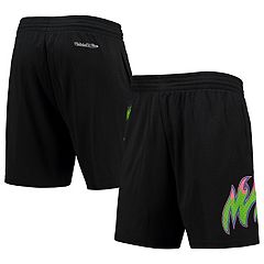 Miami Heat Mitchell & Ness Hardwood Classics Primary Logo Swingman Shorts -  Black