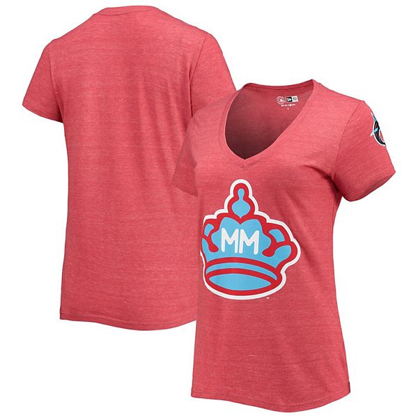 Women's Miami Marlins Nike Red City Connect Tri-Blend Tank Top