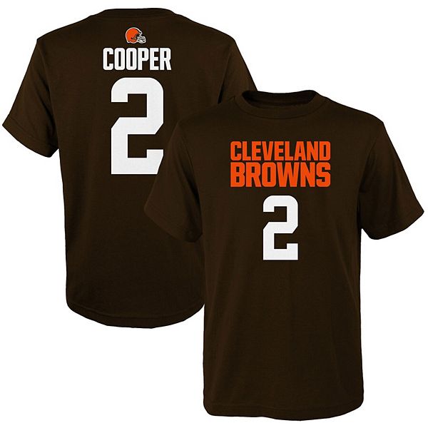 Youth Amari Cooper Brown Cleveland Browns Mainliner Player Name Number T Shirt