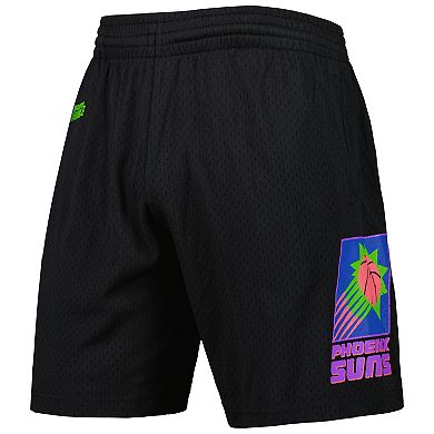 Men's Mitchell & Ness Black Phoenix Suns Hardwood Classics Color Bomb Energy Shorts