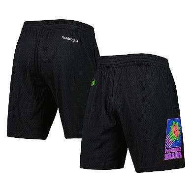 Men's Mitchell & Ness Black Phoenix Suns Hardwood Classics Color Bomb Energy Shorts