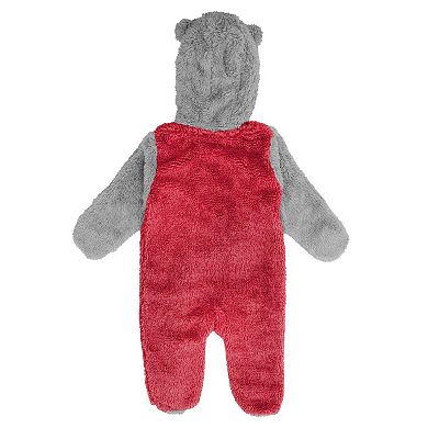 Newborn & Infant Cardinal Arizona Cardinals Game Nap Teddy Fleece Bunting Full-Zip Sleeper