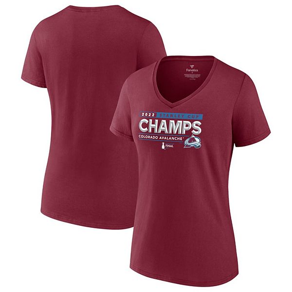 Colorado Avalanche Fanatics Branded Women's 2022 Stanley Cup Champions  Found A Way 3D V-Neck T-Shirt - Black