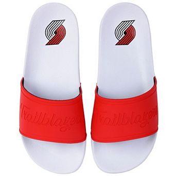 Women's FOCO Portland Trail Blazers Script Wordmark Slide Sandals
