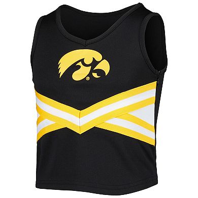 Girls Youth Colosseum Black Iowa Hawkeyes Carousel Cheerleader Set