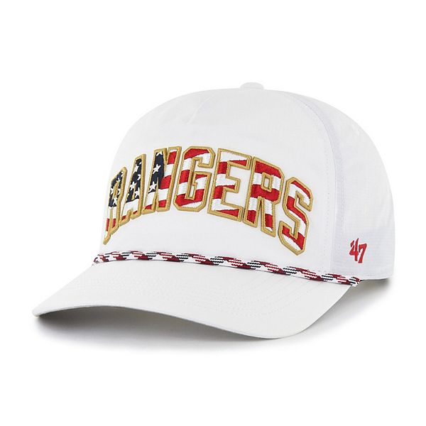 Men's '47 Royal/Red Texas Rangers Retro Super Hitch Snapback Hat