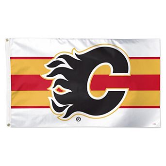 WinCraft Calgary Flames 3' x 5' Horizontal Stripe Deluxe Single-Sided Flag