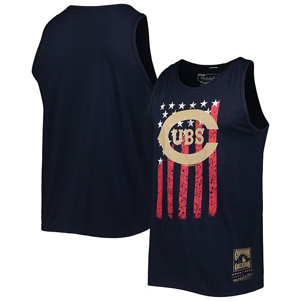 Houston Astros Mitchell & Ness Cooperstown Collection Stars and Stripes  Tank Top - Navy