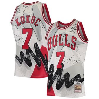 Men's Mitchell & Ness Toni Kukoc White Chicago Bulls Hardwood Classics 1995-96 Hyper Hoops Swingman Jersey