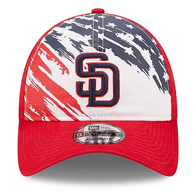 Men's New Era Red San Diego Padres 2022 4th of July 9TWENTY Adjustable Hat