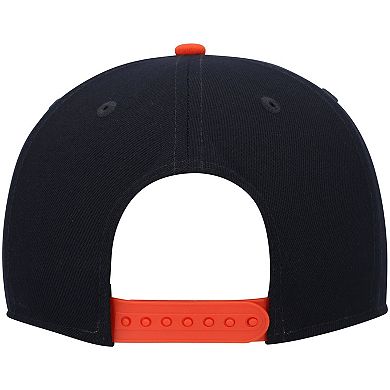 Men's New Era Navy Auburn Tigers Two-Tone Vintage Wave 9FIFTY Snapback Hat