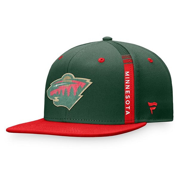 NEW Fanatics Minnesota Wild Reverse Retro Logo Green Snapback Hat Authentic  Pro