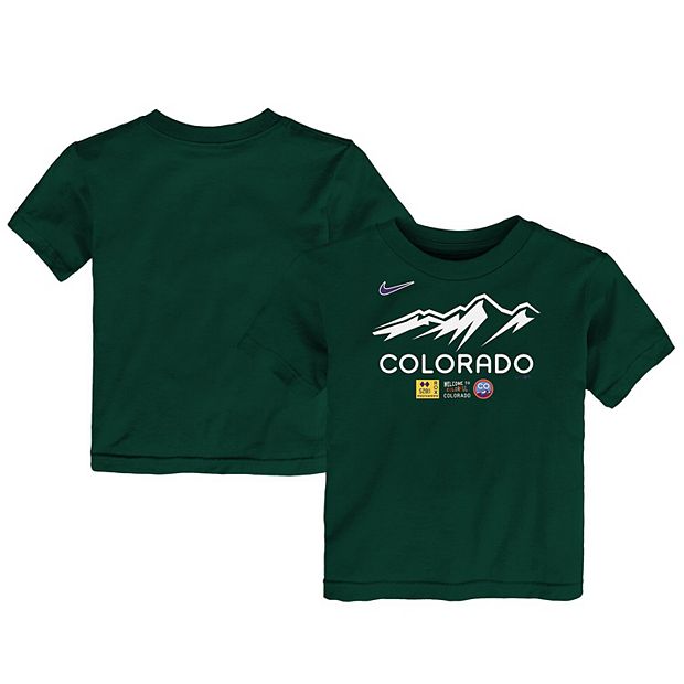 Toddler Nike Green Colorado Rockies 2022 City Connect Wordmark T-Shirt