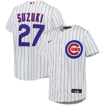 Youth Nike Seiya Suzuki White Chicago Cubs Alternate Replica Player Jersey