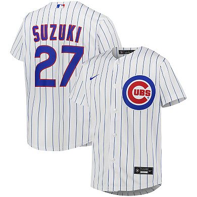 Youth Nike Seiya Suzuki White Chicago Cubs Alternate Replica Player Jersey