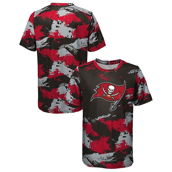 Youth Pewter Tampa Bay Buccaneers Helmet T-Shirt Size: 2XL