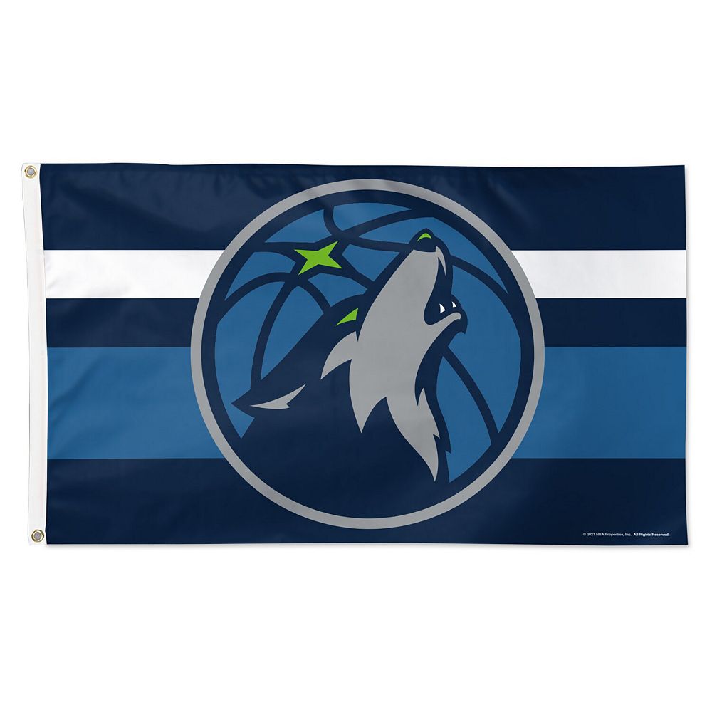 WinCraft Minnesota Timberwolves 3' x 5' Horizontal Stripe Deluxe Single ...