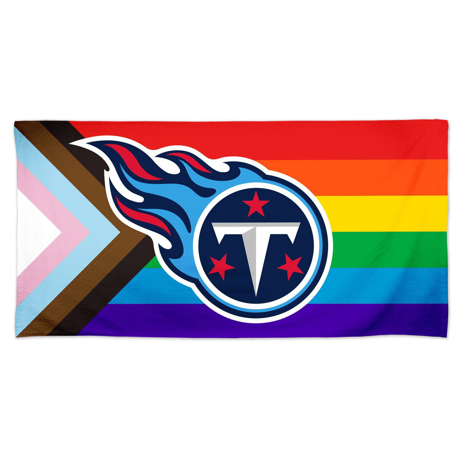 WinCraft Tennessee Titans 60'' x 30'' Tie-Dye Spectra Beach Towel