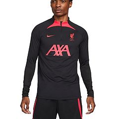 Men's Nike Orange Barcelona Strike Drill Raglan Quarter-Zip Long Sleeve Top