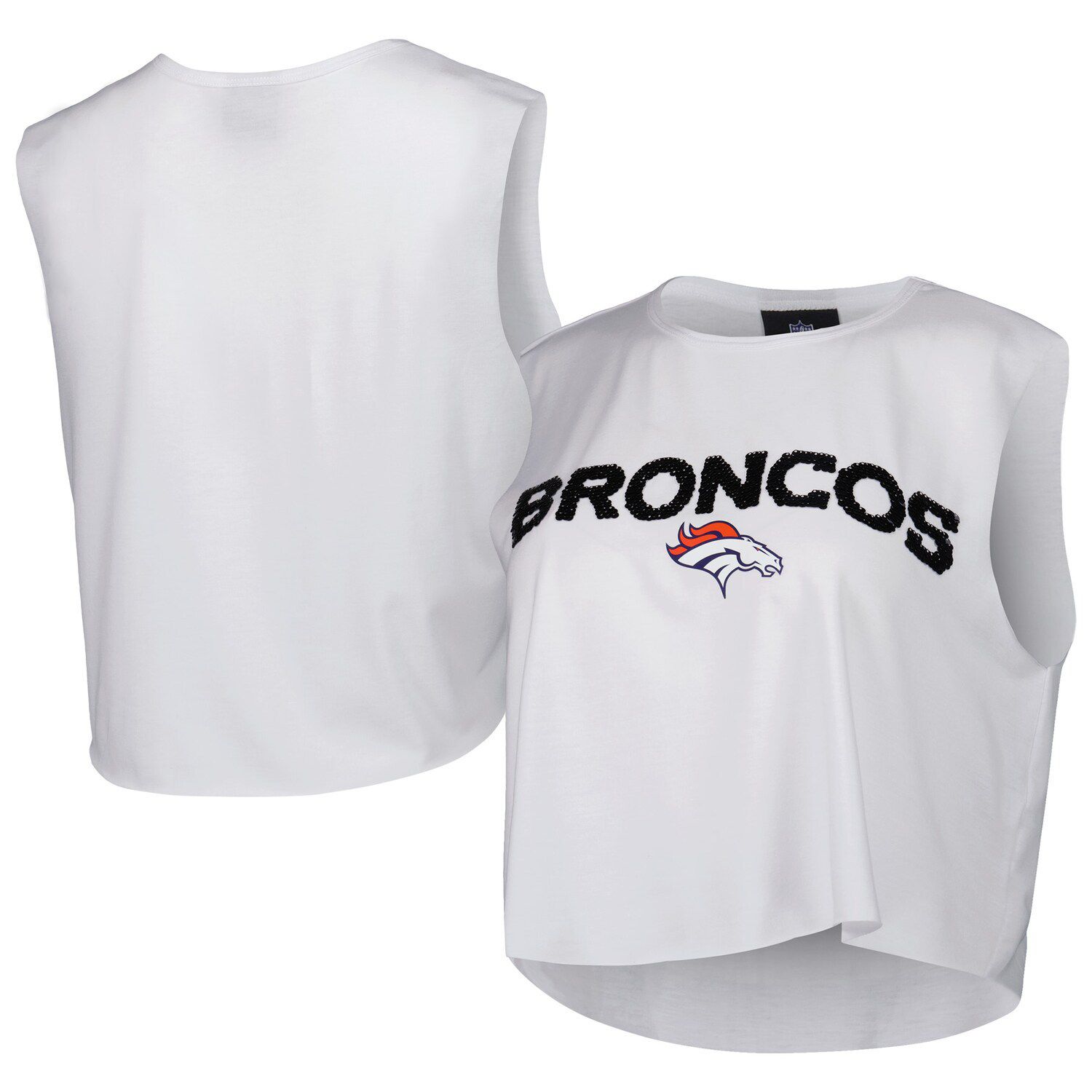 New England Patriots Nike Women's Nickname Tri-Blend Performance Crop Top -  Navy/White