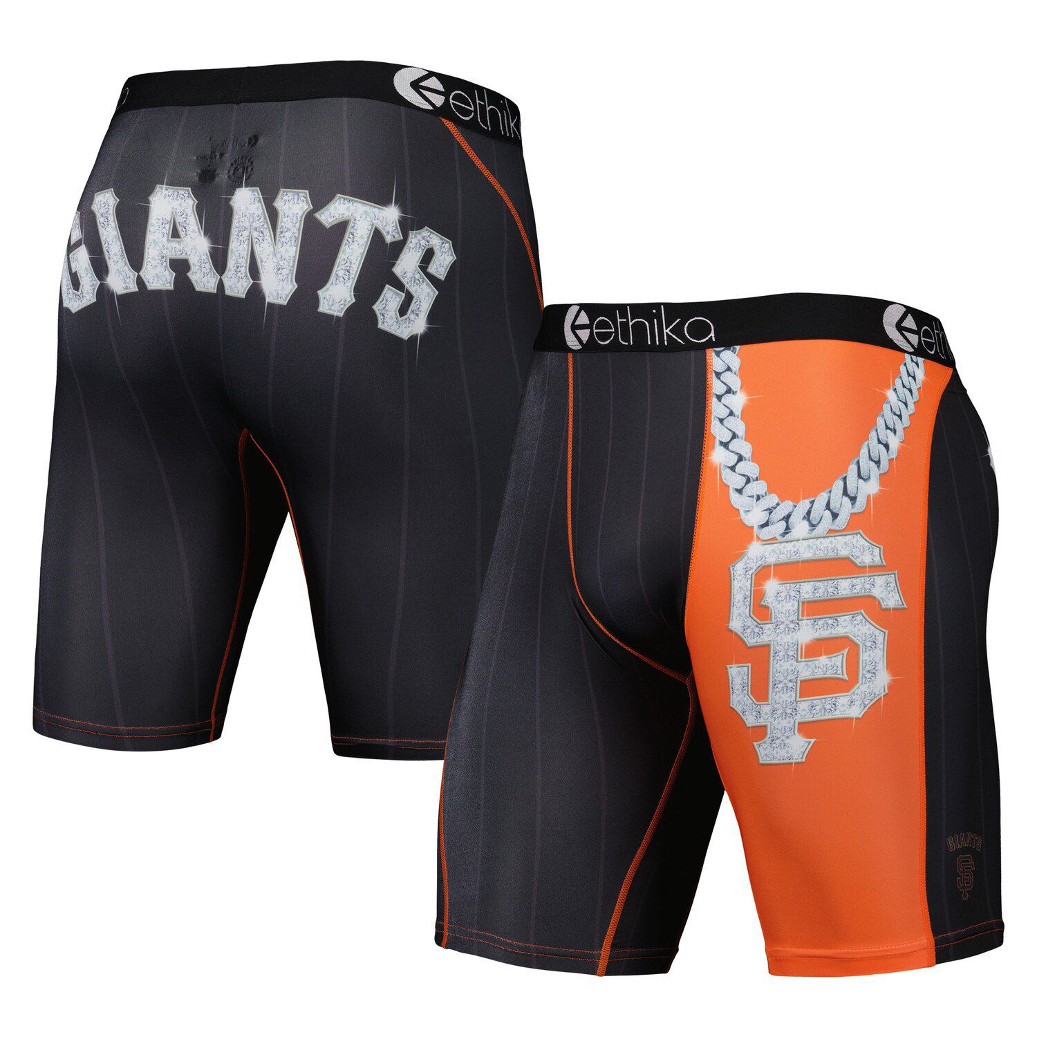 Men's Pair of Thieves Black San Francisco Giants Super Fit 2-Pack Boxer  Briefs Set