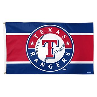 WinCraft Texas Rangers 3' x 5' Horizontal Stripe Deluxe Single-Sided Flag