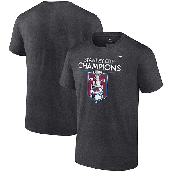 Colorado Avalanche Fanatics Branded 2022 Stanley Cup Champions Locker Room  T-Shirt - Heathered Charcoal