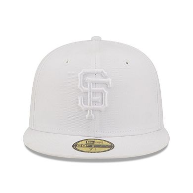 Men's New Era San Francisco Giants White on White 59FIFTY Fitted Hat