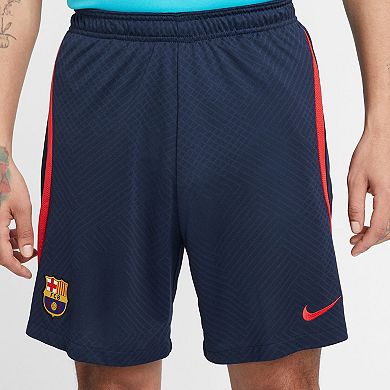Mens Nike Navy Barcelona Strike Performance Shorts