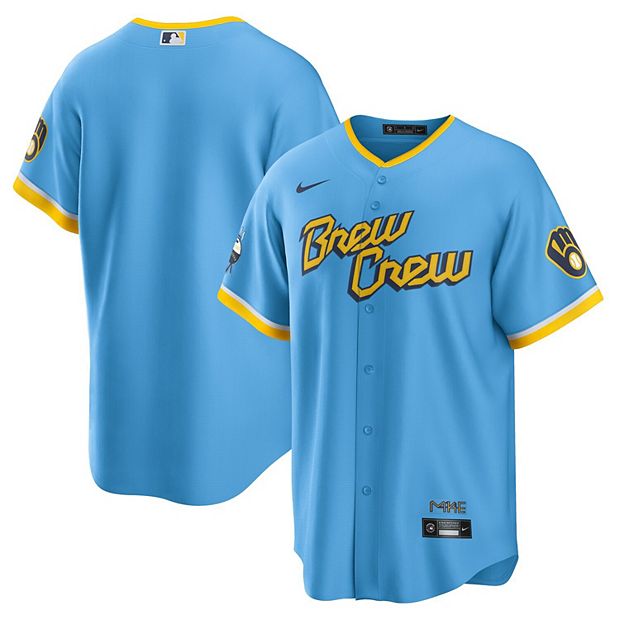 Women's Nike Powder Blue Milwaukee Brewers 2022 City Connect Replica Team Jersey, S