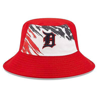 Men's New Era Red Detroit Tigers 2022 4th of July Bucket Hat