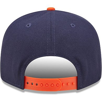 Men's New Era Navy Virginia Cavaliers Two-Tone Vintage Wave 9FIFTY Snapback Hat