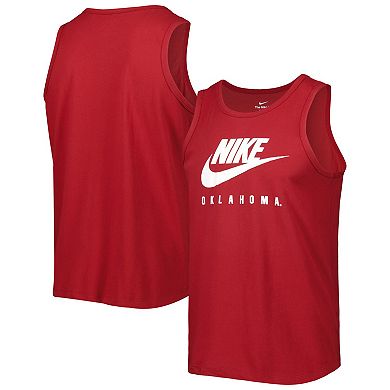 Men's Nike Crimson Oklahoma Sooners Futura Performance Scoop Neck Tank Top