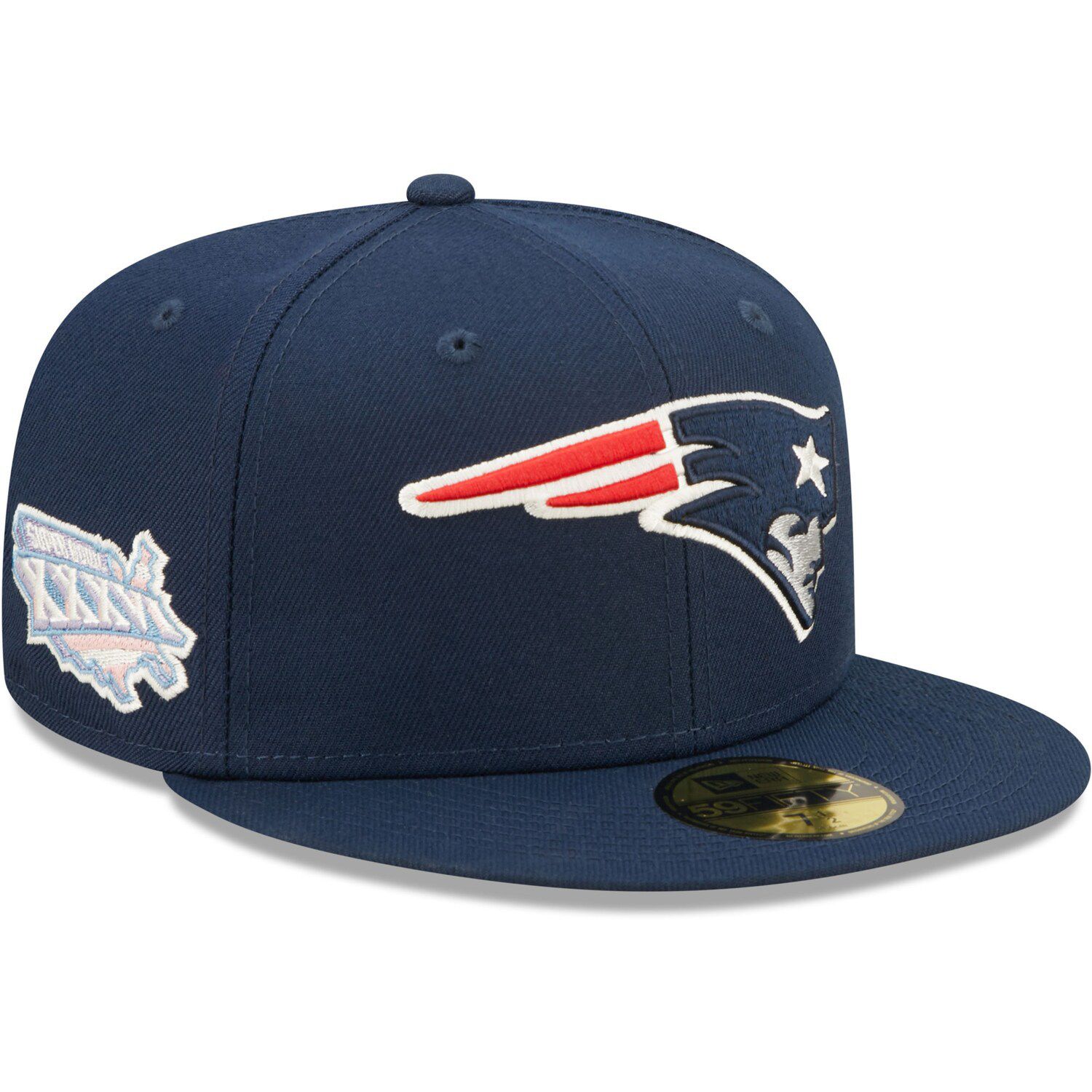 New Era 59FIFTY Big Easy New England Patriots Hat - Black, Tan Black/Tan / 7 1/8