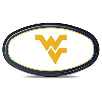 WinCraft West Virginia Mountaineers Oval Color-Covered Tailgate Hitch Cover