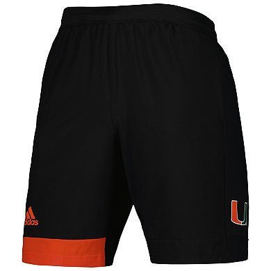 Men's adidas Black Miami Hurricanes Training Shorts