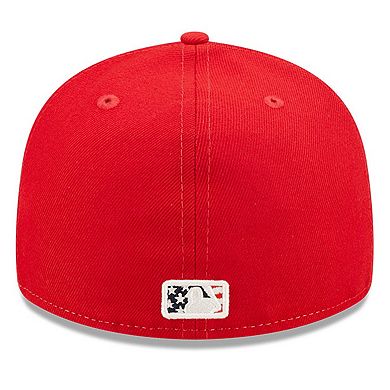 Men's New Era Red Washington Nationals 2022 4th of July Low Profile 59FIFTY Fitted Hat