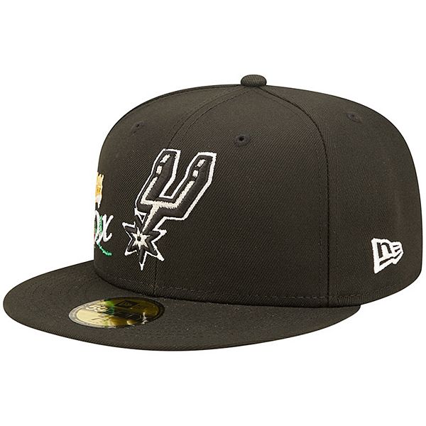 Men's New Era Black San Antonio Spurs 5x NBA Finals Champions Crown ...