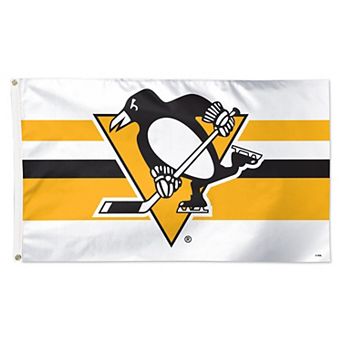 WinCraft Pittsburgh Penguins 3' x 5' Horizontal Stripe Deluxe Single-Sided Flag