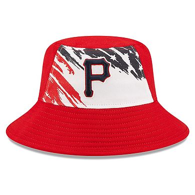 Men's New Era Red Pittsburgh Pirates 2022 4th of July Bucket Hat
