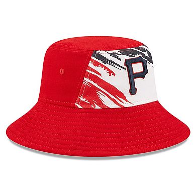 Men's New Era Red Pittsburgh Pirates 2022 4th of July Bucket Hat