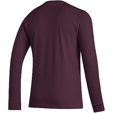 Men's adidas Maroon Texas A&M Aggies Locker Logo Fresh Long Sleeve T-Shirt